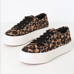 Steve Madden Emmi Cheetah Platform Sneakers